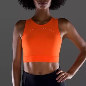 Lululemon Hotty Hot Cropped Tank - highlight orange
